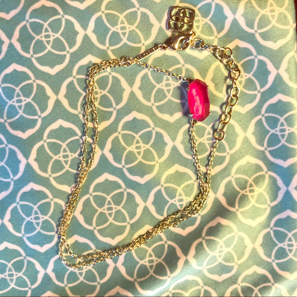 Hot Pink Kendra Scott Necklace